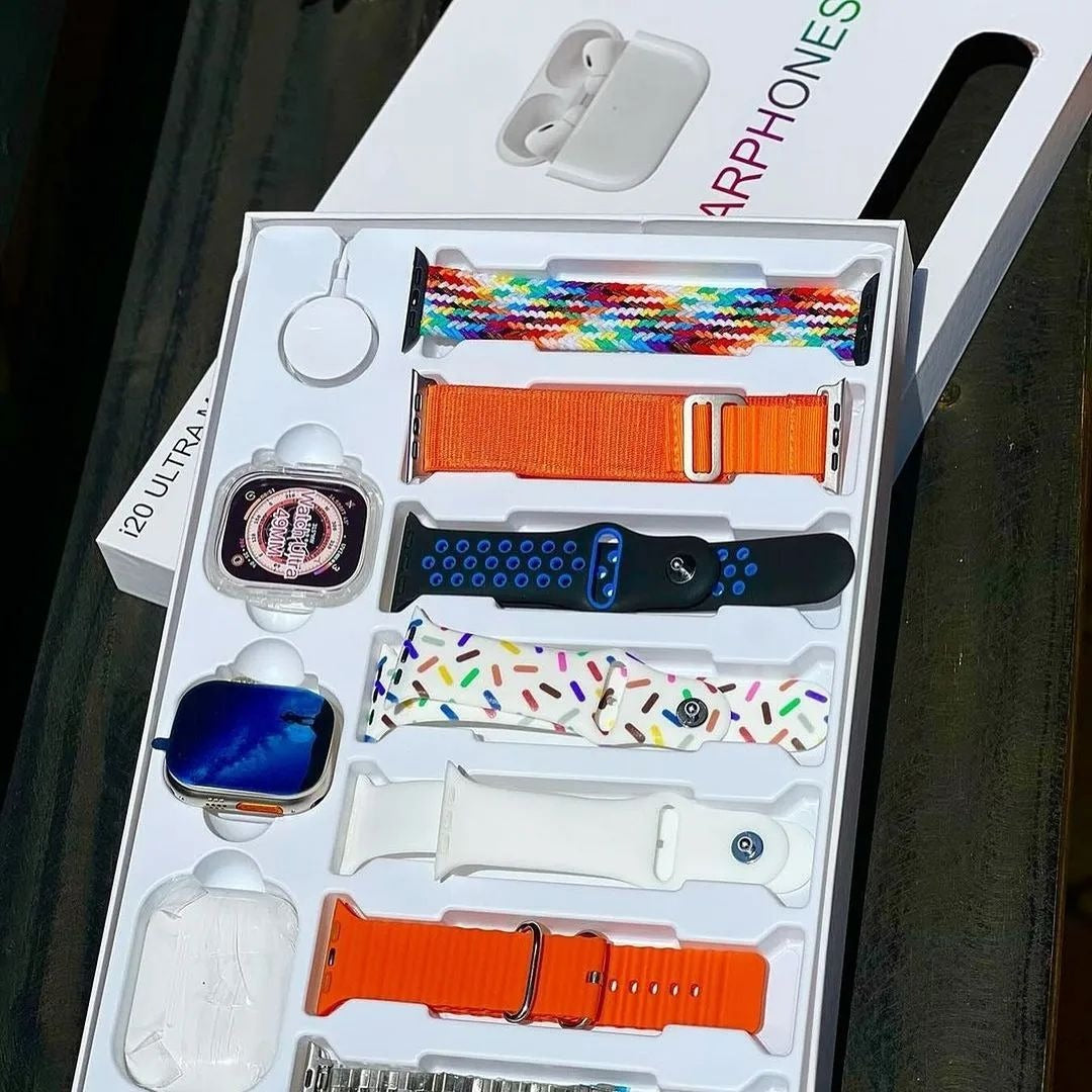 i20 Ultra Max Smart Watch + Airpods (JUMBO OFFER)