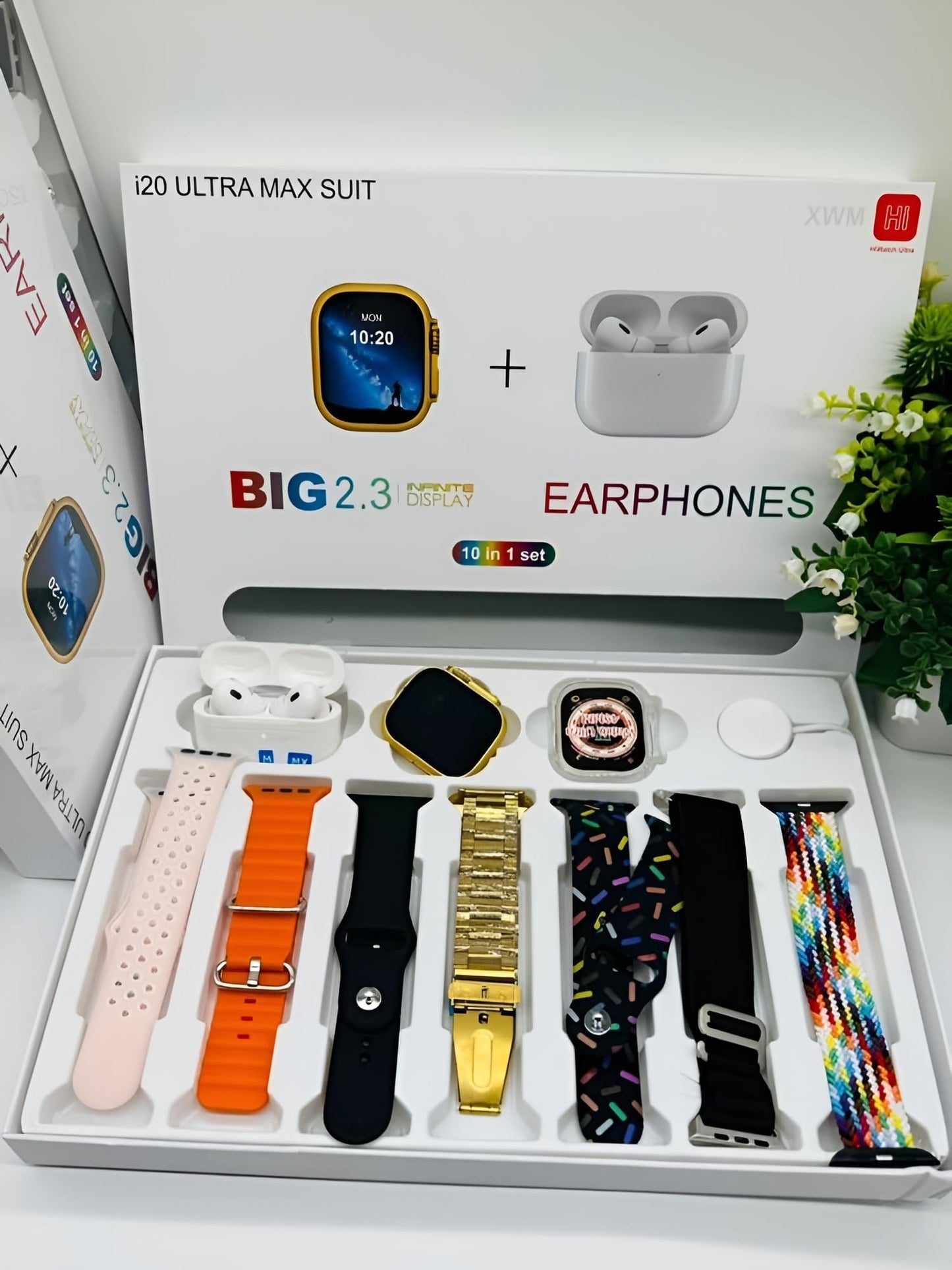 i20 Ultra Max Smart Watch + Airpods (JUMBO OFFER)